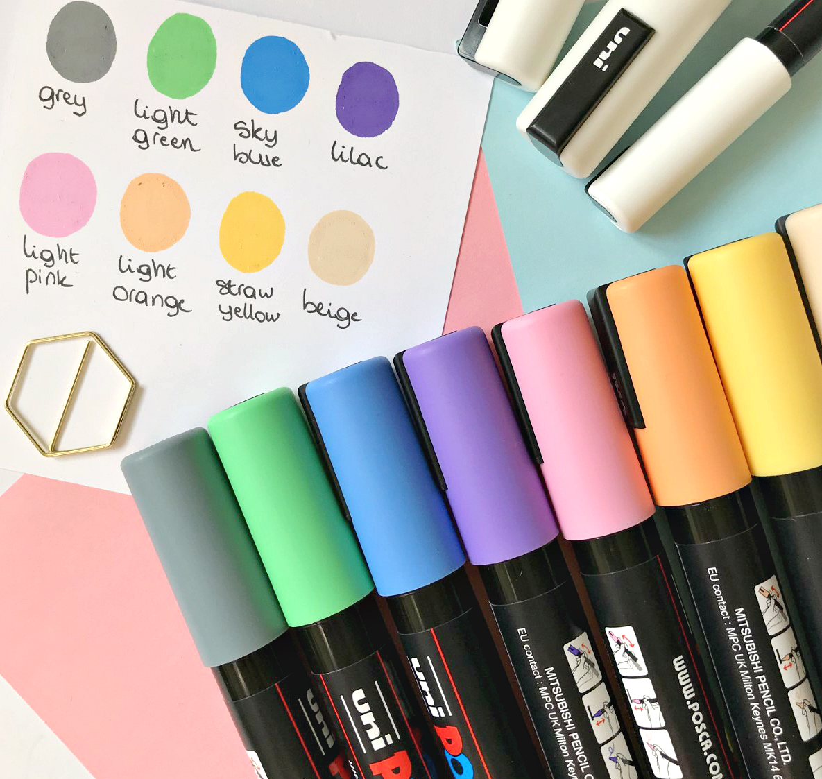 Pastel Posca Paint Pens  Art Supplies First Impressions – slytherink